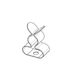 MSKL 3-12 mm EMC shield clamp, rivet mounting