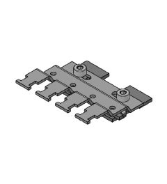 RLFZ EMC multi-shield clamp for 4 SKL for 30mm C-rail