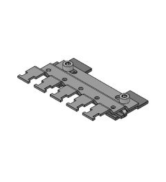 RLFZ EMC multi-shield clamp for 5 SKL for 30mm C-rail