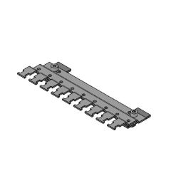 RLFZ EMC multi-shield clamp for 9 SKL for 30mm C-rail