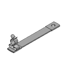 MB100/10/M6+M4 aardlitze 100mm, 10mm², M6+M4