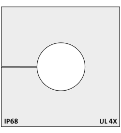 KT 17 CR (S)VOC kabel tule, groot, 17-18mm, grijs