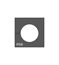 KT 13 cable grommet, small, 13-14mm, black
