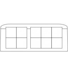 KEL-FG-ER-A10 90° kabelinvoer, 2d, 2xrij, zwart