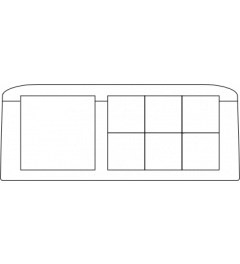 KEL-FG-ER-A7 90° kabelinvoer, 2d, 2xrij, zwart