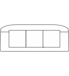 KEL-FG-ER-E3 90° kabelinvoer, 2d, 1 rij, zwart