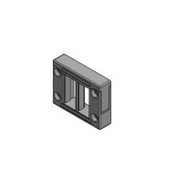 KEL-Quick B4 QUICK kabelinvoerframe, 2d, 2xrij, zwart