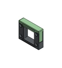 KEL-Quick B1 QUICK kabelinvoerframe, 2d, 0/1, zwart