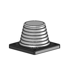 KEL-JUMBO flex 47-68mm pyramid cable entry grommets, gray