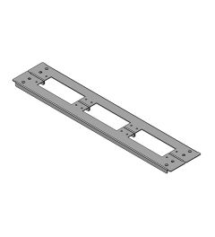 KDR 2 TS 8-1200 (518) 2-delige bodemplaat Rittal, KEL