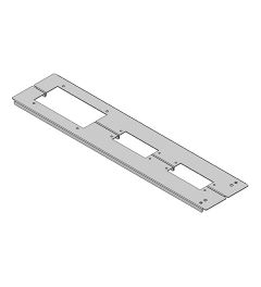 KDR 2 TS 8- 800 (658) 2-delige bodemplaat Rittal, KEL-J
