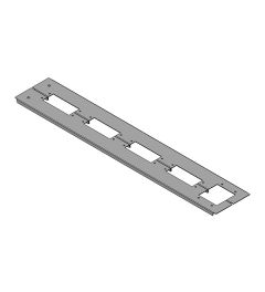 KDR 2 TS 8-1000 (858) 2-delige bodemplaat Rittal, KEL-J