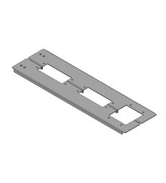 KDR 2 TS 8-1200 (518) 2-delige bodemplaat Rittal, KEL-J