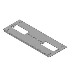 KDR 2 TS 8-1000/2 (420) 2-delige bodemplaat Rittal, KEL-J