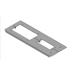 KDR 2 TS 8-1000/2 (420) 2-delige bodemplaat Rittal, KEL-J