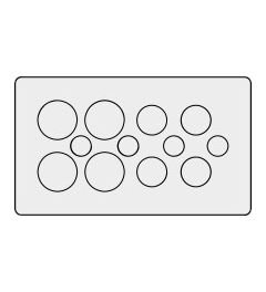 KEL-DP 10/12 A cable entry plate, plug, wall 1.5-2.5mm, gray