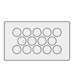 KEL-DP 10/14 A cable entry plate, plug, wall 1.5-2.5mm, gray