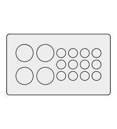 KEL-DP 10/16 A cable entry plate, plug, wall 1.5-2.5mm, gray