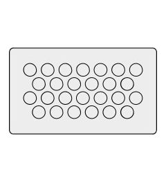 KEL-DP 10/26 A cable entry plate, plug, wall 1.5-2.5mm, gray