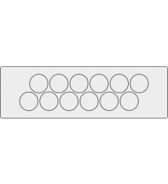 KEL-DP 24/12 A cable entry plate, plug, wall 1.5-2.5mm, gray