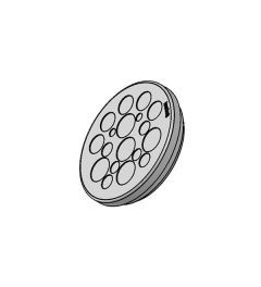 KEL-DP 50/18 A kabelinvoer, plug, wand 1.5-2.5mm, grijs