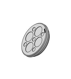 KEL-DP 50/9 A kabelinvoer, plug, wand 1.5-2.5mm, grijs