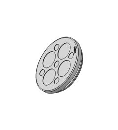 KEL-DP 50/9 B kabelinvoer, plug, wand 2.8-4mm, grijs
