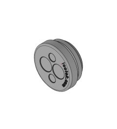 KEL-DP 20/4-1 A kabelinvoer, plug, wand 1.5-2.5mm, grijs
