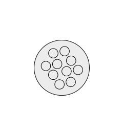 KEL-DP 32/10-2 B cable entry plate, plug, wall 2.8-4mm, gray