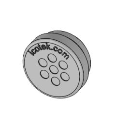 KEL-DP 16/7 A kabelinvoer rond, plug, wand 1.5-2.5mm, grijs