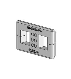 KEL-QTA 10/2-DP 6 A QUICK cable entry plate, plug,wall 2.8-4