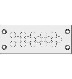KEL-DPZ 24/15 CR (S)VOC cable entry plate, screw, gray