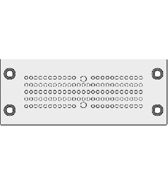 KEL-DPZ 24/121 cable entry plate, screw mounting, gray