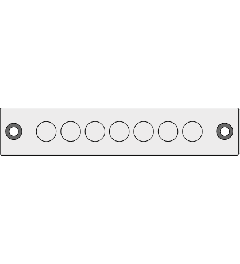 KEL-DPZ-E 112/ 7 cable entry plate, screw mounting, gray