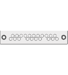 KEL-DPZ-E 112/21 CR (S)VOC cable entry plate, screw, gray
