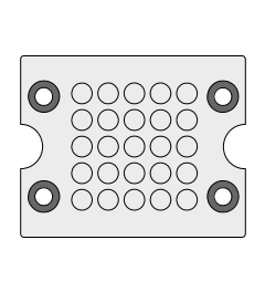 KEL-DPZ B 25 CR kabelinvoer, schroef, grijs