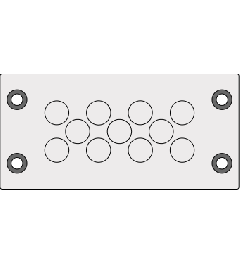 KEL-DPZ 16/11 CR cable entry plate, screw, gray