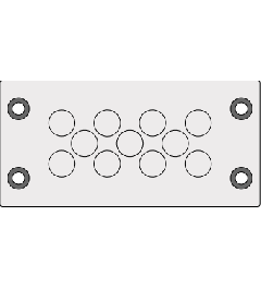 KEL-DPZ 16/11 cable entry plate, screw mounting, gray