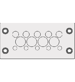 KEL-DPZ 16/14 CR cable entry plate, screw, gray