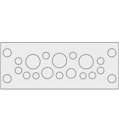KEL-DPU 24/16 - 1 cable entry plate, screw/snap-in, gray