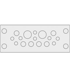 KEL-DPU 24/16 cable entry plate, screw/snap-in, gray
