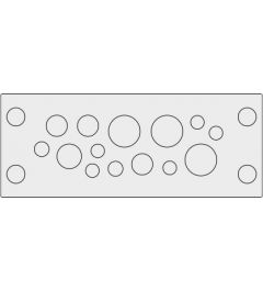 KEL-DPU 24/14 cable entry plate, screw/snap-in, gray