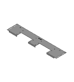 KDR-VX25 - 600 (488) 2-piece base plate Rittal, KEL