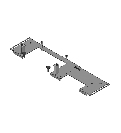 KDR-VX25 - 600 (488) 2-piece base plate Rittal, KEL