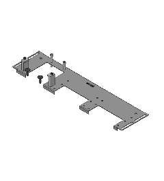 KDR-VX25 - 600 (488) 2-piece base plate Rittal, KEL