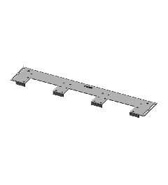 KDR-VX25 - 1200 (538) 2-piece base plate Rittal, KEL
