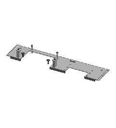 KDR-VX25 - 1200 (538) 2-piece base plate Rittal, KEL