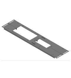 KDR 2 VX 25 - 1200 (538) 2-piece base plate Rittal, KEL