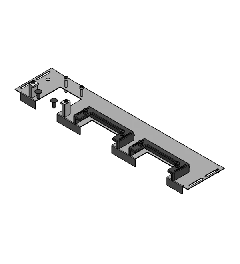 KDR-ESR-HW-800 Bodemplaat met schuifframes