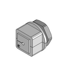 KVT 25 split cable gland M25, screw nut, gray